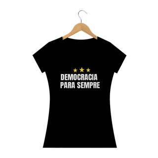 Nome do produto T-shirt Baby Look Democracia