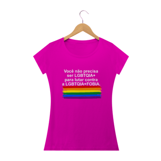 Nome do produto T-shirt Baby Look LGBTQIA+FOBIA