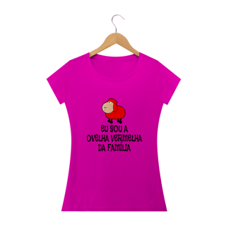 Nome do produto T-shirt Baby Look Ovelha Vermelha