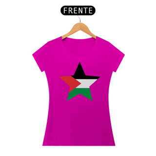 Nome do produto T-shirt Baby Look Estrela Palestina