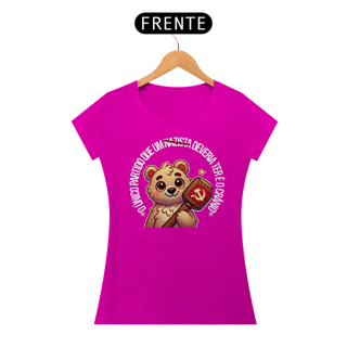 Nome do produto T-shirt Baby Look crânio partido