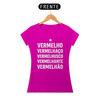 Nome do produto T-shirt Baby Look VERMELHO