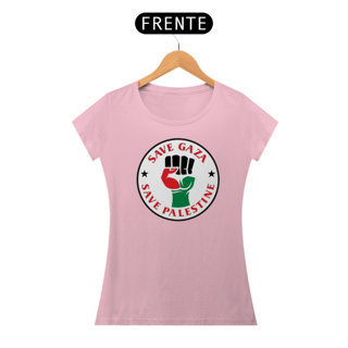Nome do produto T-shirt Baby Look Save Gaza