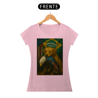 Nome do produto T-shirt Baby Look CACHORRO CARAMELO