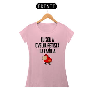 Nome do produto T-shirt Baby Look Ovelha Petista