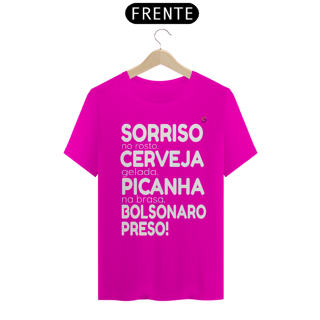 Nome do produto T-shirt Tradicional Bolsonaro Preso!