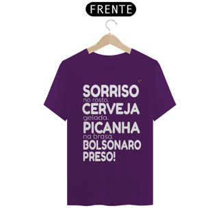 Nome do produto T-shirt Tradicional Bolsonaro Preso!
