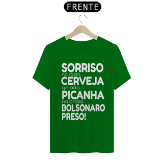 Nome do produto T-shirt Tradicional Bolsonaro Preso!