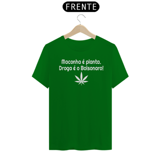 Nome do produto T-shirt Tradicional Droga é o Bolsonaro!