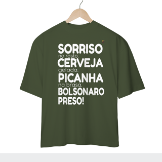 Nome do produto Camisa Oversized Bolsonaro Preso!