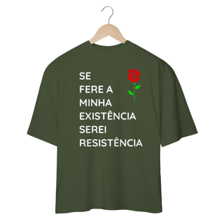 Nome do produto Camisa Oversized Serei Resistência