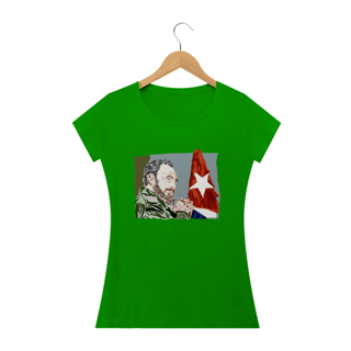 Nome do produto T-shirt Baby Look Fidel Castro