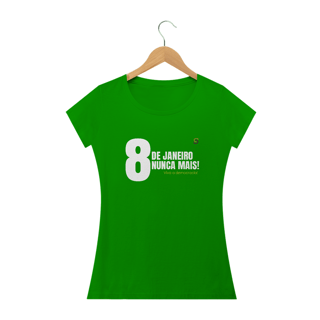 Nome do produto T-shirt Baby Look 8 de Janeiro