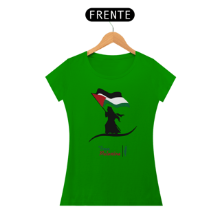 Nome do produto T-shirt Baby Look Free  Palestine