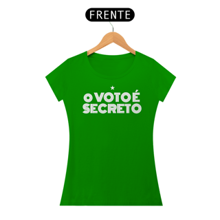 Nome do produto T-shirt Baby Look Voto Secreto
