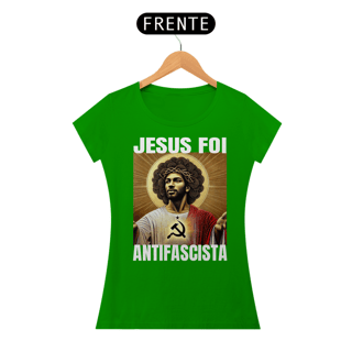 Nome do produto T-shirt Baby Look Jesus Antifascista