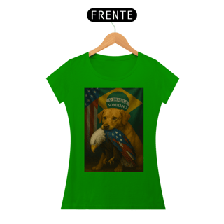 Nome do produto T-shirt Baby Look CACHORRO CARAMELO