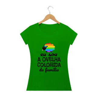 Nome do produto T-shirt Baby Look Ovelha Colorida