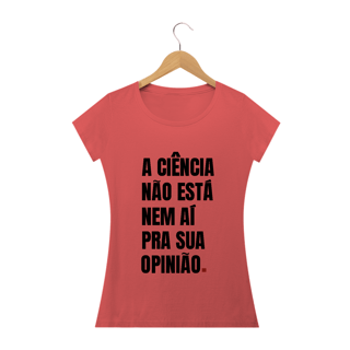 Nome do produto T-shirt Baby Look Estonada Ciência