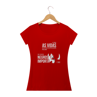 Nome do produto T-shirt Baby Look Vidas Negras