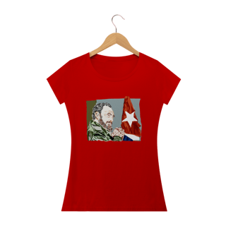 Nome do produto T-shirt Baby Look Fidel Castro