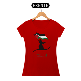 Nome do produto T-shirt Baby Look Free  Palestine