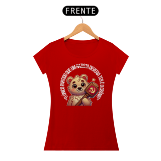 Nome do produto T-shirt Baby Look crânio partido