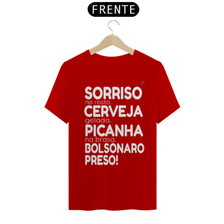 Nome do produto T-shirt Tradicional Bolsonaro Preso!