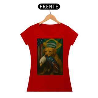 Nome do produto T-shirt Baby Look CACHORRO CARAMELO