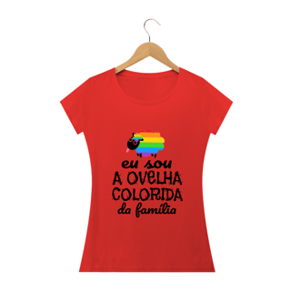 Nome do produto T-shirt Baby Look Ovelha Colorida
