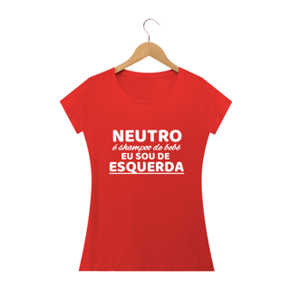 Nome do produto T-shirt Baby Look  Sou de Esquerda