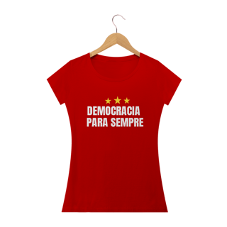 Nome do produto T-shirt Baby Look Democracia