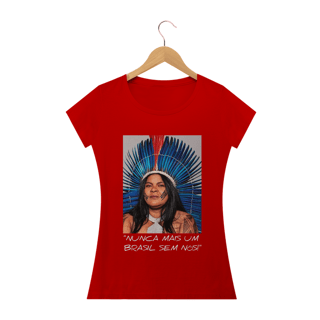 Nome do produto T-shirt Baby Look Sônia Guajajara