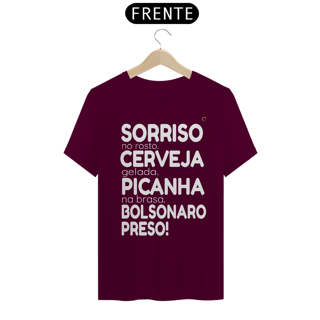 Nome do produto T-shirt Tradicional Bolsonaro Preso!