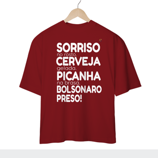 Nome do produto Camisa Oversized Bolsonaro Preso!