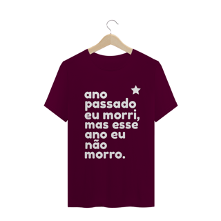 Nome do produto T-shirt  Tradicional ESSE ANO NÃO