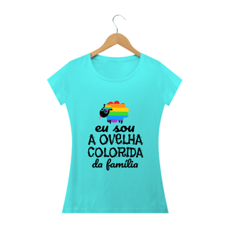 Nome do produto T-shirt Baby Look Ovelha Colorida