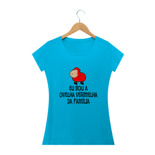 Nome do produto T-shirt Baby Look Ovelha Vermelha