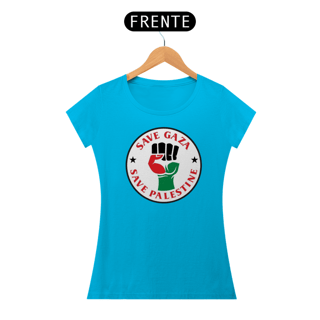 Nome do produto T-shirt Baby Look Save Gaza