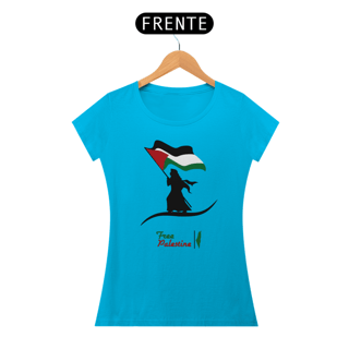 Nome do produto T-shirt Baby Look Free  Palestine