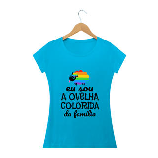 Nome do produto T-shirt Baby Look Ovelha Colorida