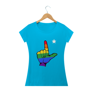 Nome do produto T-shirt Baby Look Faz o L com ORGULHO!