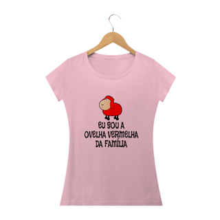 Nome do produto T-shirt Baby Look Ovelha Vermelha
