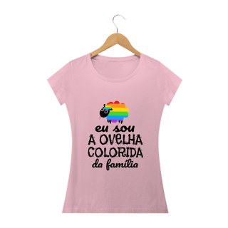 Nome do produto T-shirt Baby Look Ovelha Colorida