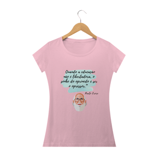 Nome do produto T-shirt Baby Look Paulo Freire