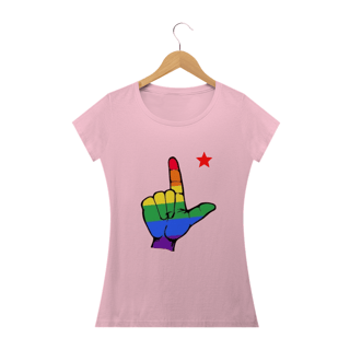 Nome do produto T-shirt Baby Look Faz o L com ORGULHO
