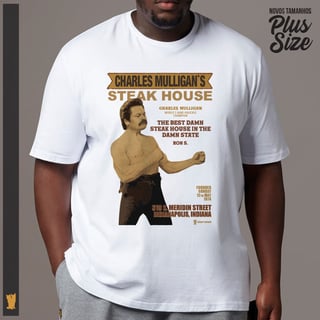 Nome do produto SIAMESE PLUS SIZE RON SWANSON CHARLES MULLIGAN`S