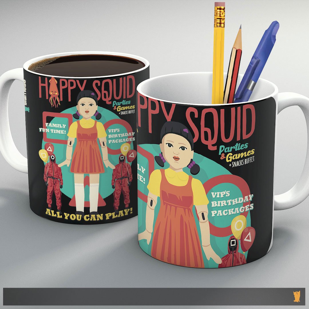 CANECA SIAMESE HAPPY SQUID ROUND 6