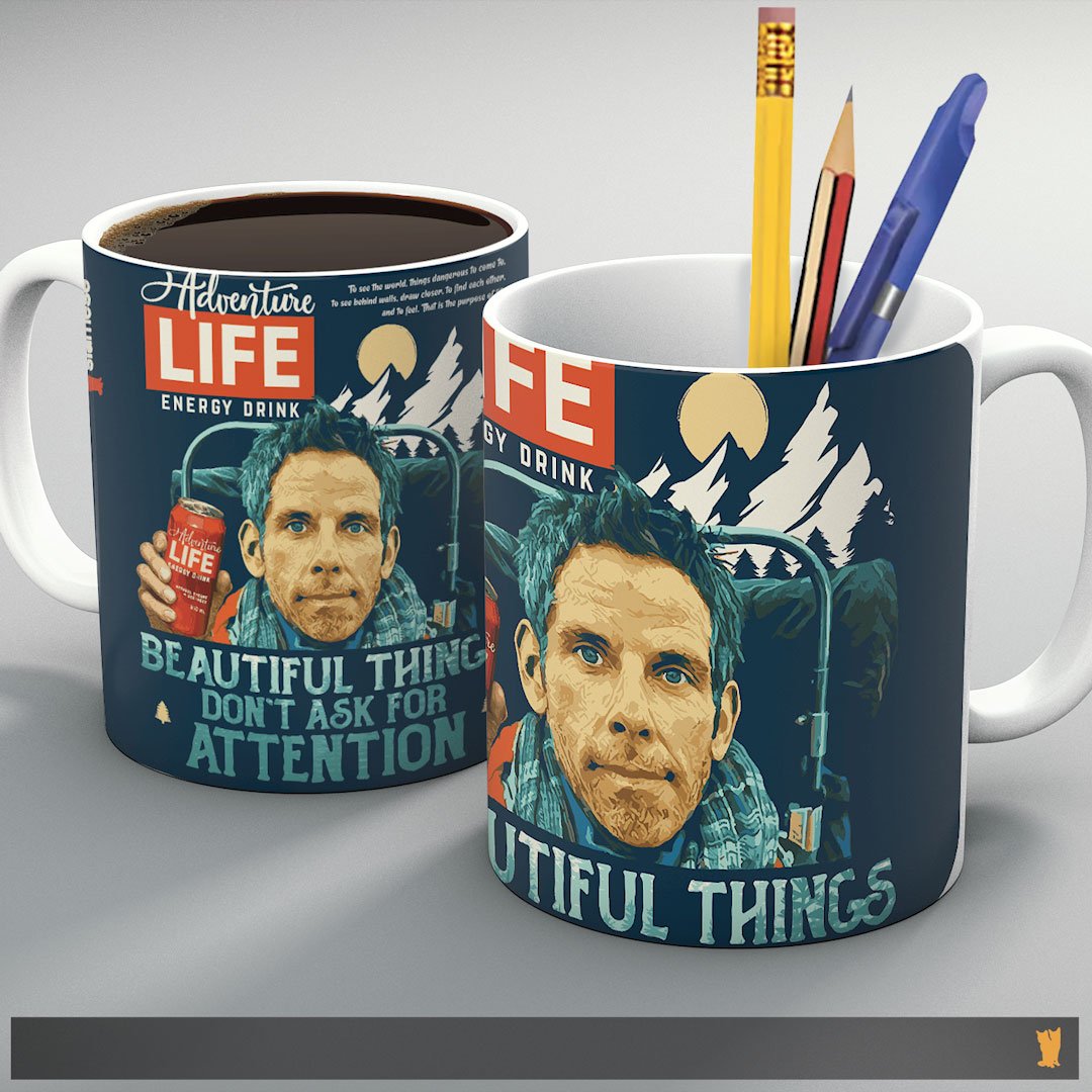 Nome do produto: CANECA SIAMESE WALTER MITTY ADVENTURE LIFE