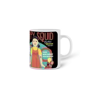 Nome do produto CANECA SIAMESE HAPPY SQUID ROUND 6